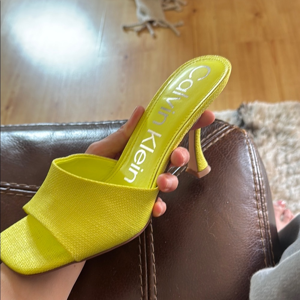 Calvin Klein Women's Bright Yellow Heels